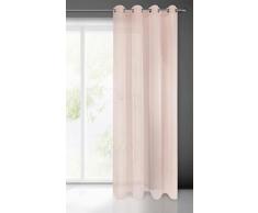 Cortina transparente transparente monocolor con estructura de lluvia horizontal con ojales, 1 unidad. Sencilla translÃºcida, ligera, moderna, clÃ¡sica, salÃ³n, dormitorio, habitaciÃ³n de los niÃ±os, cocina
