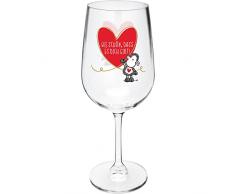 Sheepworld 47830 - Copa de vino (cristal, 40 cl), diseÃ±o de corazÃ³n, multicolor