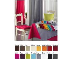 Douceur dIntérieur - 1720245, Mantel Redondo, 180 Cm, Essentiel, Poliéster Liso, Rosa