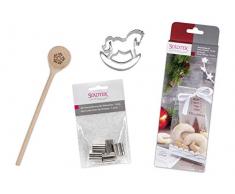 StÃ¤dter 003767 - Juego de 2 moldes para horno (madera), diseÃ±o navideÃ±o