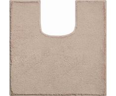 Grund Lake Alfombrilla de baño 100% poliacrÃlico, ultrasuave, Antideslizante, con Certificado Ãko-Tex, algodón, Manhattan - Taupe, 55x55 cm WC