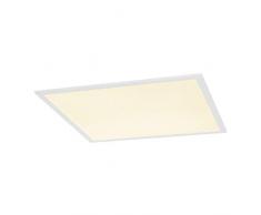 SLV I de Individual Panel 620 x 620, LED Indoor techo empotrable, ugr < 19 3000 K Lámpara, aluminio, 0 W, blanco