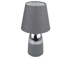 Globo 24135C - LÃ¡mpara de mesa (cromada), color gris