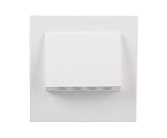 Zamel Ledix - Aplique de pared LED, metal, color blanco