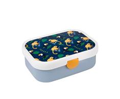 Mepal - Fiambrera Campus - Bento Box para Niños - Lonchera con Compartimento Bento y Tenedor - Fiambrera con Cierre de Clip - Sin BPA y apta para Lavavajillas - 750 ml - Jungle