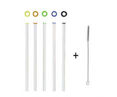 Koch - Pajitas (Rectas, Cepillo, 5 Unidades)