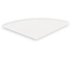 VCM Masola Escritorio de Esquina, Madera, Blanco, 8x50x50 cm