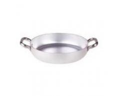 Ollas Agnelli Pan de Aluminio, con 2 Asas en Acero Inoxidable, Plata, 22 cm