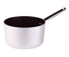 Ollas Agnelli Platinum Cacerola Alta de Aluminio, con Mango Tubular de Acero Inoxidable, Plata, 20 cm