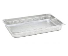 Ollas Agnelli GPP11065 - Bandeja Perforada Gastronorm 1/1, de Acero Inoxidable