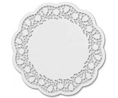 Staedter servilleta, Blanco, para Tartas, Juego de 6, Papel, Blanco, 36 cm
