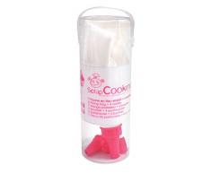 ScrapCooking 5020Â Kit 1Â Bolsillo de Vaso Enduit y 4Â Llaves Acero Inoxidable Rosa 20Â x 6.5Â x 6.5Â cm 5Â Unidad (S)