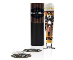 Ritzenhoff Black Label Vaso de cerveza 300 milliliters, Cristal, Kupfer, Platin, Gold, Schwarz, Hellblau