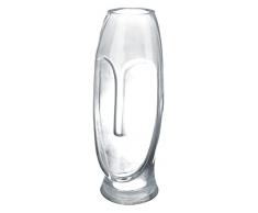Casablanca Jarrones de Cristal Gris, Altura 30 cm