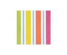 Caspari servilletas de cÃ³ctel de Rayas de toldo, Multicolor, Pack de 20