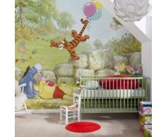 Komar Disney Winnie The Pooh Winnie Pooh Ballooning Papel Pintado Mural, 8 Piezas