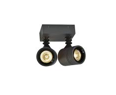 Slv MYRA Wall/iluminaciÃ³n para Paredes, Caminos, entradas, Foco led, luminaria de Superficie de Exterior, proyector de Techo / GU10 IP55 50Â W Antracita, Anthracite