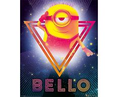 Pyramid International - Figura Decorativa de Bello Despicable Me de los aÃ±os 80 (3 Pulgadas), plÃ¡stico/Cristal, PlÃ¡stico, Cristal, Multicolor, 40 x 50 x 1.3 cm