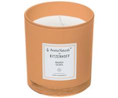 Ritzenhoff Aroma Naturals Modern Vela Aromática, Cristal, Naranja, 7 x 7 x 8 cm