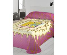 Euromoda MTV Lightening Cama 80/95 (Twin), algodÃ³n, Rosa/Beige, 180 x 260 cm
