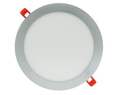 LAES Downlight LED, 18 W, Gris, Diametro 225