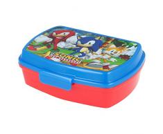 Fiambrera rectangular para el almuerzo infantil de Sonic