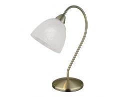 Eglo 89896 - lámparas de mesa (Acero pulido, Color blanco, Vidrio, Acero, IP20, E14, 40W, Ambience, Orientation)