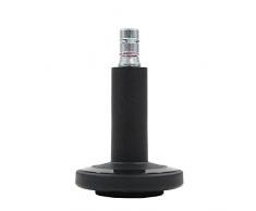 hjh OFFICE 619040 STATO-M - Tope para silla de oficina (pasador de 11 mm), color negro