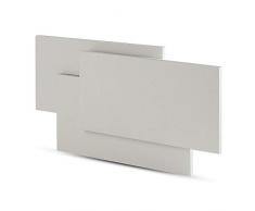 Lámpara de pared LED 12 W, Wall Light rectangular, gris 4000 K