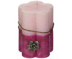 Velas de Aurora Janet Cero a Forma de Flor, Cera, Rosa, 7.5Â x 7.5Â x 10.2Â cm