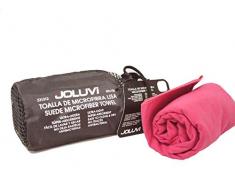 Joluvi Unisex Toalla de Microfibra, PequeÃ±o, Fucsia