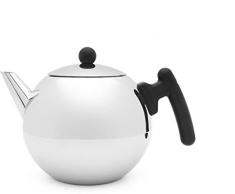 Bredemeijer Bella Ronde Un Sola Tetera 1200 ml Negro, Acero Inoxidable - Teteras (Un Sola Tetera, 1200 ml, Negro, Acero Inoxidable, Acero Inoxidable)