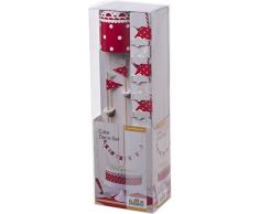 RBV Birkmann 441309-Kit de decoraciÃ³n para Tartas Cakecouture Cinta y 2 Palos/Banderas Guirnalda de Papel y Madera, 9 x 6 x 28 cm