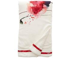 Manta Polar Estampada y Sherpa Coquelicot, de Soleil docre