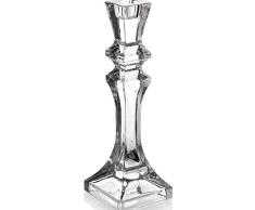 Gicos Portavelas candelabro de Cristal 8 x 8 x 25 cm Transparente 1 Lumen OST-748097
