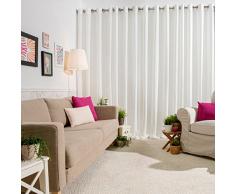 Sancarlos - Cortina confeccionada SAMANTA, 100% PoliÃ©ster, Color Gris, 270x140 cm