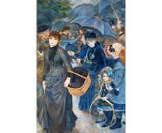 Legendarte Pierre Auguste Renoir Los Paraguas Impresión Digital sobre Lienzo, cm.80x120
