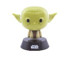 Paladone Icon Light BDP | Producto Oficial Coleccionable, Regalo Perfecto para los Fans de Star Wars, Super Lindo Jedi Master Yoda luz Nocturna de 10 cm de Alto, Funciona con 2 Pilas AAA, Verde