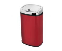 Morphy Richards 42 litros Papelera Cuadrada Sensor, rojo