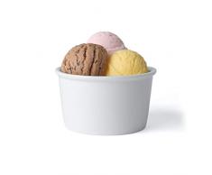 Holst Porzellan Gelateria - Juego de 6 vasos de helado (porcelana, 10 cm), color blanco
