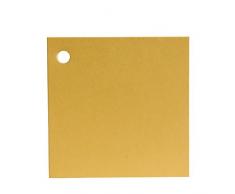 Mopec Tarjeta de 4x4cm de Color Amarillo, Pack de 100 Unidades, Cartulina, 0.02x4.00x4.00 cm