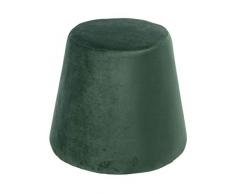 Deknudt T001V8 - Puf, Terciopelo, tamaño Mediano, Color Verde