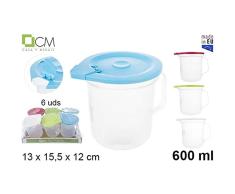 Cm 152303 Jarra Medidora, 600 Ml, Tapa Color