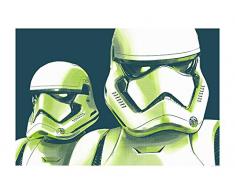 Komar Wandbild Von Star Wars Faces Stormtrooper | Kinderzimmer, Jugendzimmer, Dekoration, Kunstdruck | ohne Rahmen | WB172-70x50 fotomural, carbÃ³n