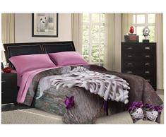 PETTI Artigiani Italiani EdredÃ³n nÃ³rdico, Shabby Lilla, Cama 180 (170/180 x 190/200)