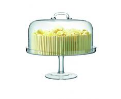 LSA International Servir Soporte para Tartas y Dome, Transparente, Transparente, 32 cm