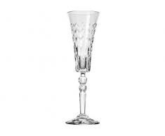 RCR Crystal 6 Pieza Marilyn Champagne Flautas Set - Moderna del Vidrio de Corte para Copas Copas - 169ml