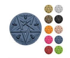 Candellana Hecho a Mano Pentagram Vela de Regalo - Divertida - Vela Decorativa - Decoración del Hogar - Regalos para Amigos - Mecha de Algodón - Tiempo de Quemado 50h - Vela Jeans
