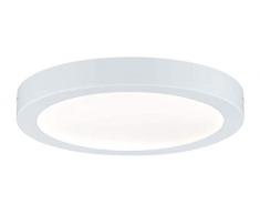 Paulmann Abia iluminación de techo Blanco - Lámpara (Blanco, Cepillado, Alrededor, De plástico, Matte, II)