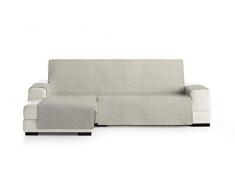 Eysa Mist Funda, Poliéster, Beige/Gris, Chaise Longue 240cm. Válido para sofá Desde 250 a 300cm